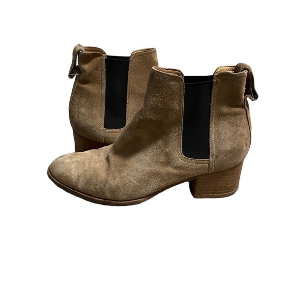 Rag & Bone Women’s Beige Brown Suede Walker Ankle Boots Camel Size 39 Nubuck 8 - Picture 4 of 14